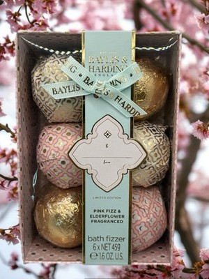 Baylis & Harding English Bath Fizzer Gift Set Pink Fizz & Elderflower
