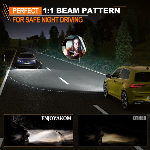 For Ram 2500 2010-2012 26000LM LED Headlight Hi/Lo Fog Light Bulbs Plug & Play - Picture 6 of 16