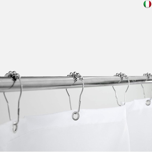 Anelli per Tenda da Doccia, Ganci per Tende Doccia in Acciaio Inox Anelli per - Foto 5 di 7