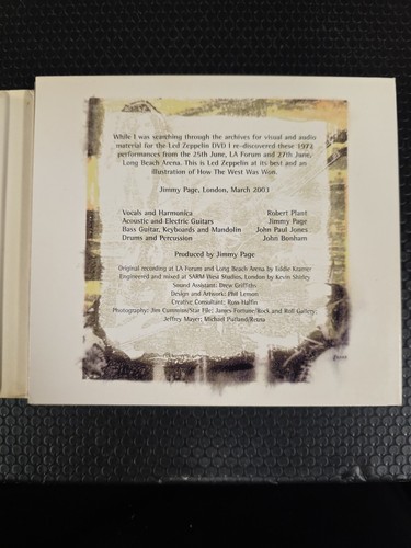 How the West Was Won [Box] by Led Zeppelin (CD, May-2003, 3 Discs, Atlantic... - Picture 12 of 16