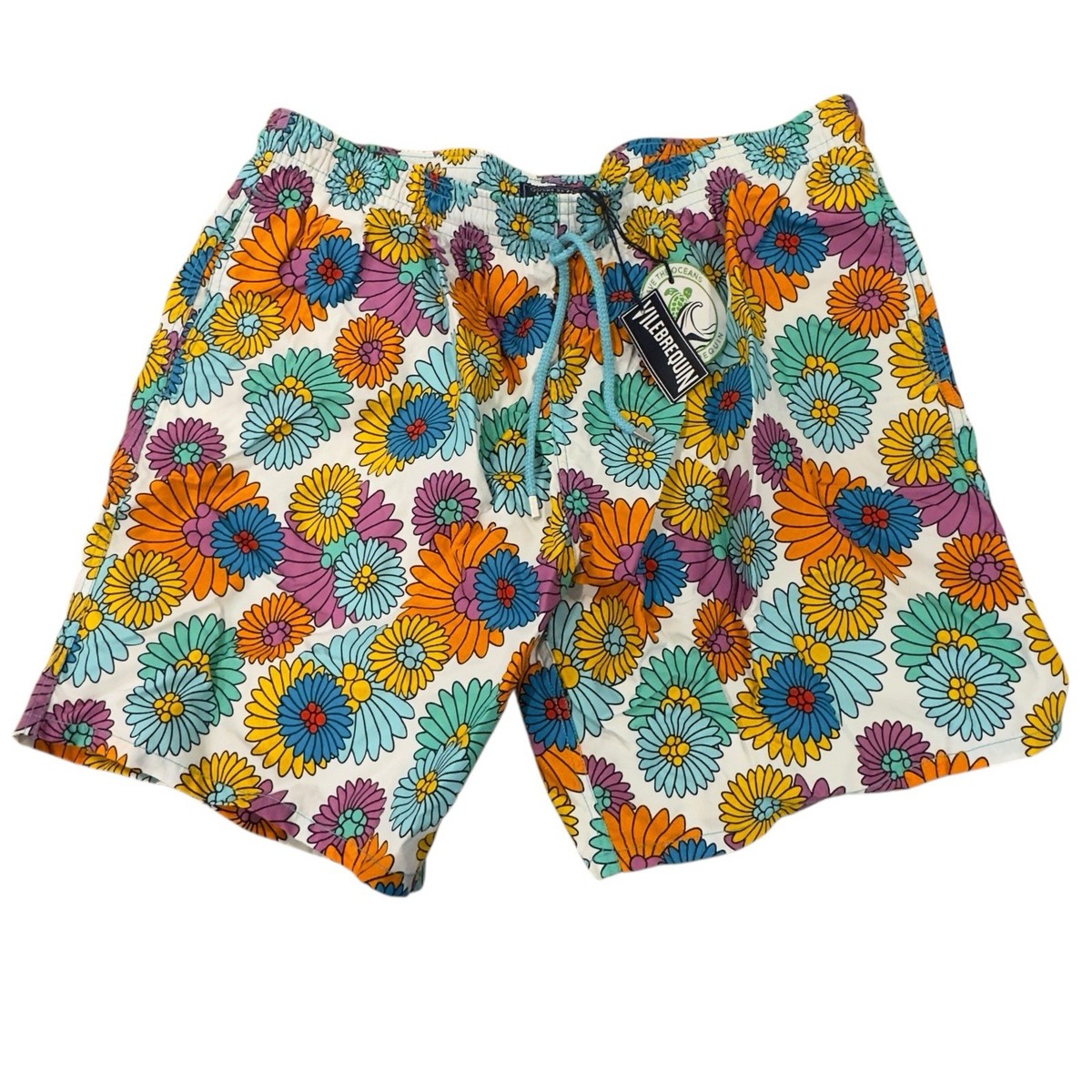 Vilebrequin Marguerites Men's 6XL Multicolor Floral 8.5