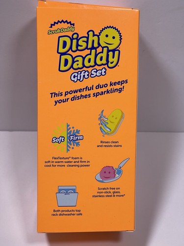 Scrub Daddy Schale Papa Geschenkset plus Peeling Mama Seifenspender Schale Stab NEU - Bild 4 von 10