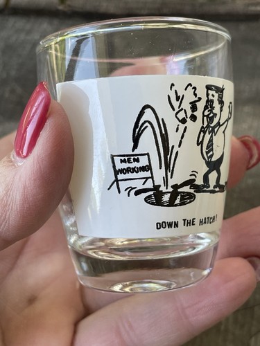 Juego De 3 Vasos De Colección Gráficos MCM Retro Anchor Hocking Barware Años 50’s - Imagen 5 de 7