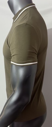 Nuevo Polo Armani Exchange Para Hombres Músculo Calce Ajustado Logo Tapeta - Imagen 5 de 6