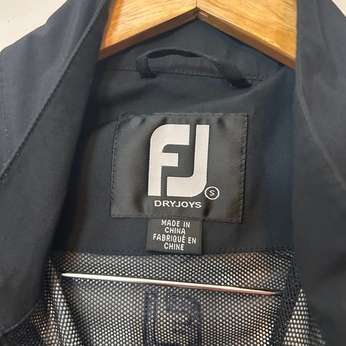 FootJoy FJ DryJoys Mens S Black Golf Windbreaker Jacket Full Zip Performance - Picture 4 of 10
