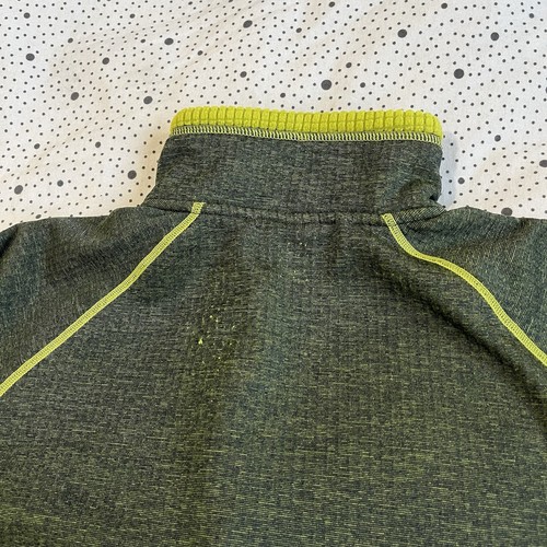 RAB Nucleus Pull On Fleece 1/4 Zip Up Heather Green Midlayer Jacket Men's XL - Picture 8 of 8