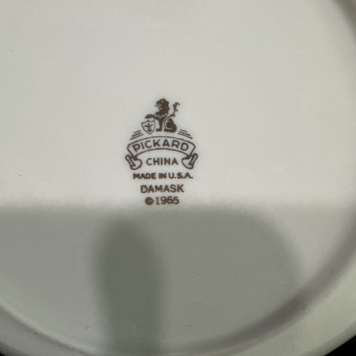 Set of 5 PICKARD DAMASK 6 1/4" Bread Plates - Picture 3 of 4
