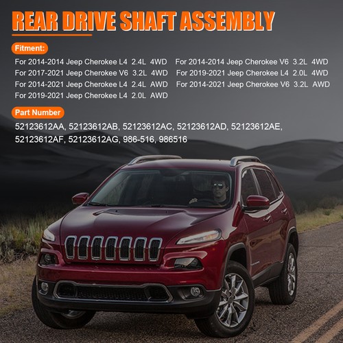 Rear Prop Shaft Driveshaft Assembly.For 2014-2023 Jeep Cherokee AWD 4WD 986-516 - Picture 10 of 19