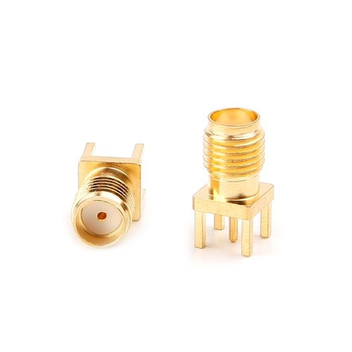 10pcs SMA Female Jack Solder PCB Board Mount RF Connectors Straight Adapter - Zdjęcie 6 z 8