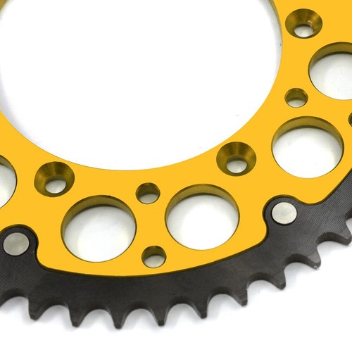 KKE 50T Gold Rear Hybrid Sprocket Fit Suzuki RMZ250 450 DRZ400 400E/S/SM RM250 - Picture 4 of 12