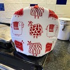 Tea Cosy Cotton Red Animal Design Fairtrade