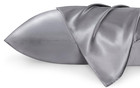 Gray satin silky pillowcase for hair and skin, Queen size