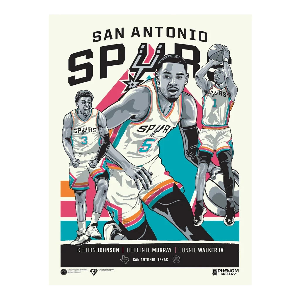 Phenom Gallery San Antonio Spurs Mixtape Poster