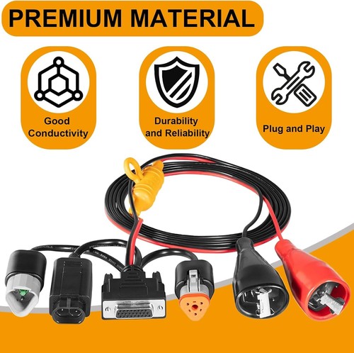 493033 Cable adaptador de diagnóstico Cummins alemán de 3 pines de 3 pines para Nexiq USB Link 2 - Imagen 8 de 24