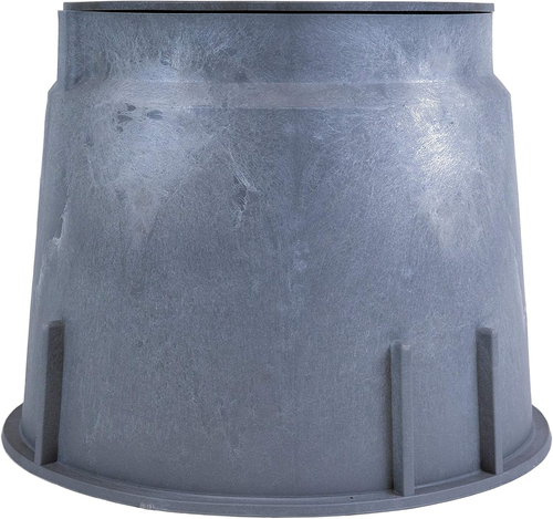 910 Electrical Splice Box with 10-Inch Diameter, 1-Piece, Grey - Picture 4 of 6