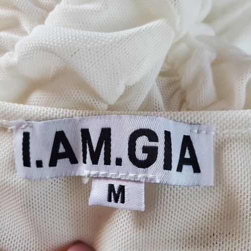 I.AM.GIA Ophelia Jumpsuit Strapless Smoked Front Zip Cream Ivory Size Medium - Picture 10 of 16