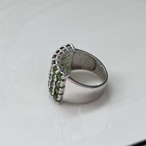 💚 DESIGNER PERIDOT STERLING SILVER .925 RING 7 THAILAND💚 - Picture 3 of 8