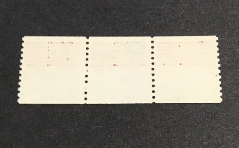 #1891 18 cent FLAG COIL STRIP OF 3 PLATE #1 MNH OG Sea to Shining Sea Seacoast - Image 2 of 2