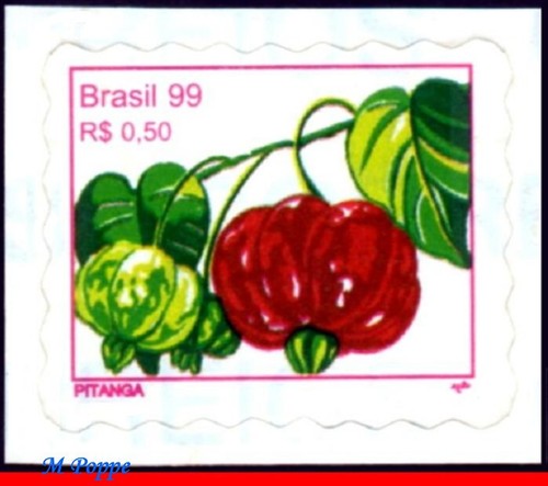 2636c BRAZIL 1999 FRUITS, SURINAM CHERRY (PITANGA), RHM 775, MNH - Picture 1 of 2