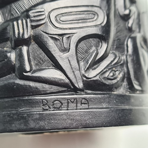 small Canadian Boma trinket box - Haida motifs - Picture 11 of 22
