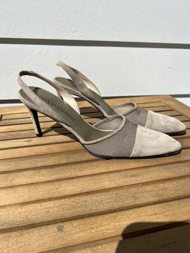 YSL Wildleder spitze Kitten Heels 38,5 - Bild 2 von 4