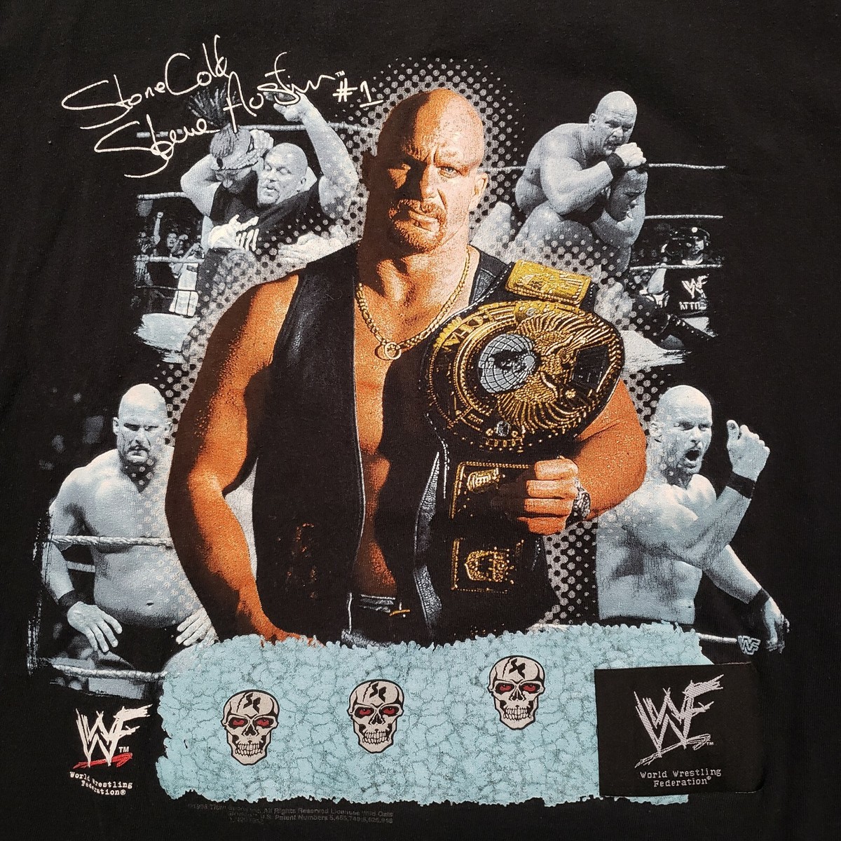 90s WWF STONE COLD ビンテージTシャツ 90s WWF Stone Cold Steve Austin Wrestling Deadstock T-shirt