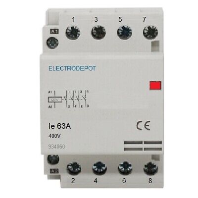 Lighting Contactor Normally Closed NC 40A 4 Pole 120V coil 40 Amp 110v 30a 32a