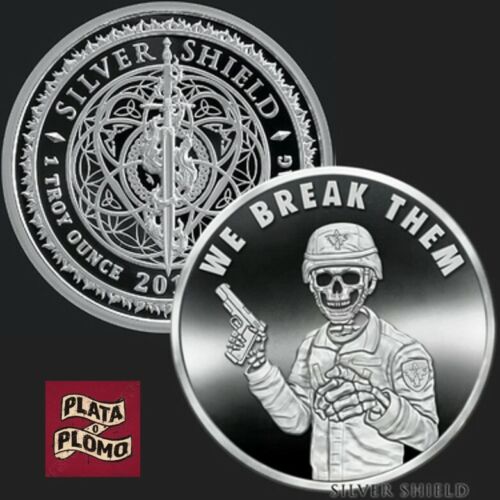 SILVER SHIELD 1 OZ PROOF | 2020 | WE BREAK THEM V2 - PYRAMID OF POWER #11 - Picture 2 of 9
