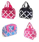 Insulated School Lunch Case Box Girl Boys Kids Adults Work Bag Quatrefoil Aztec