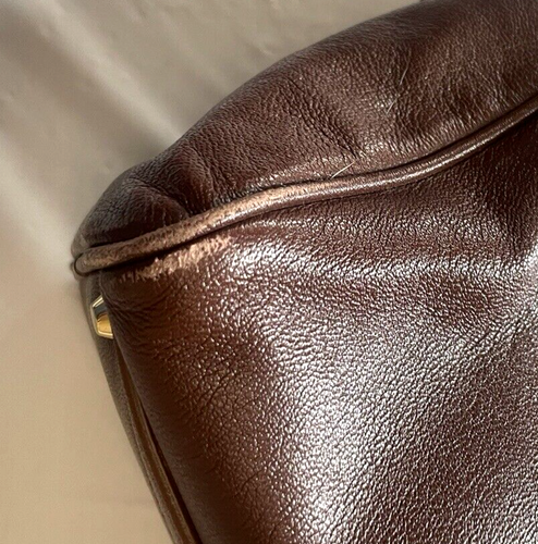 Rare MARC JACOBS Checkers Charlie Satchel Luxury Handbag Brown Black Stripe Tote - Bild 7 von 17