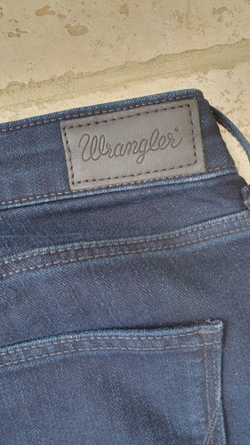 Wrangler Men's Dark Navy Blue Slim Denim Jeans 29x32 Stretch ~ Excellent - Picture 8 of 13