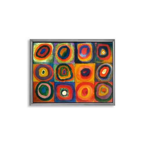 Impresión En Papel O Lienzo O Cuadro Con Marco Wassily Kandinsky Cuadrados - Imagen 7 de 9
