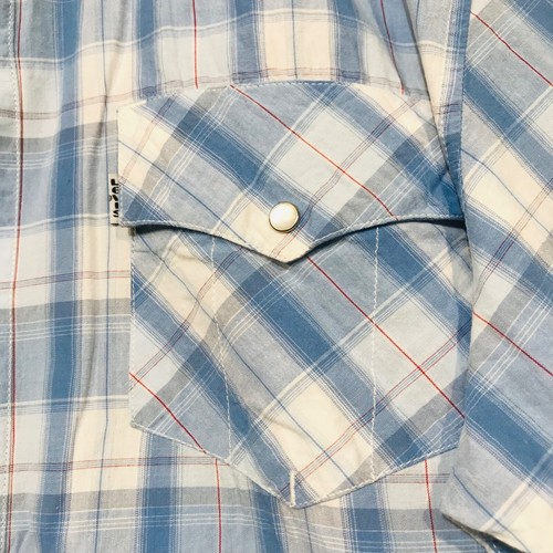 Levi's chemise homme taille XL modern casual pression coton bleu carreaux levis - Imagen 4 de 11
