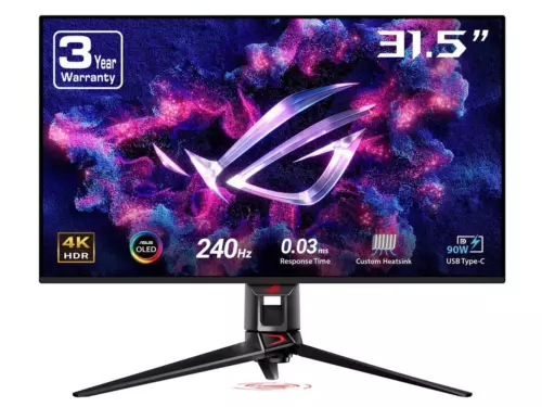 ASUS ROG Swift 32" 4K OLED Gaming Monitor 3840 x 2160 240Hz 0.03ms G-SYNC