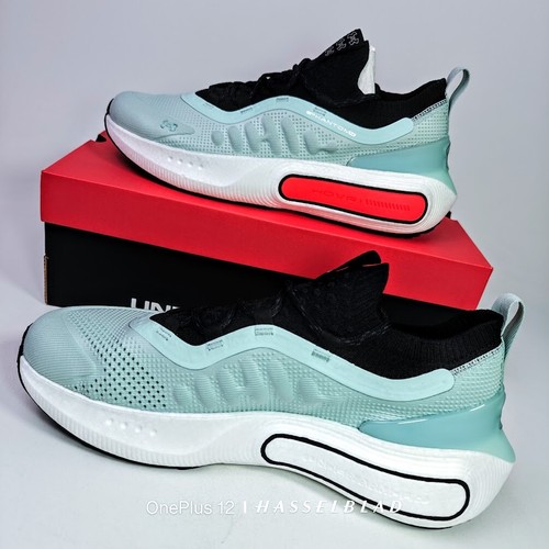 US 11 Under Armour Men's Enamel Blue Black White Comfort -UA Phantom 4 HOVR -New - Picture 10 of 19