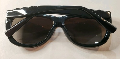 Alain Mikli RX Eyeglasses Ridged Polished Black / Gray Gradient AL1408 0101 1520 - Picture 8 of 9
