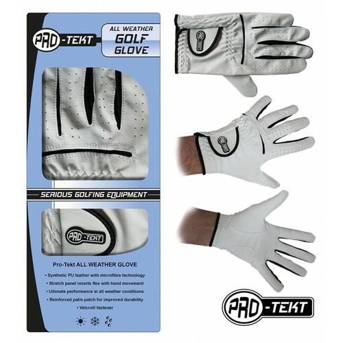 Pro Tekt Allwetter Golfhandschuh, Alle Größen, Schwarz oder Weiß - Bild 9 von 10