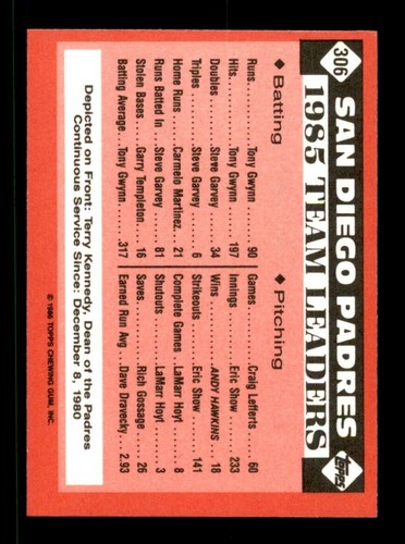 1986 Topps Tiffany 272-527 EX-MT/NM Pick From List All PICTURED - Picture 60 of 470