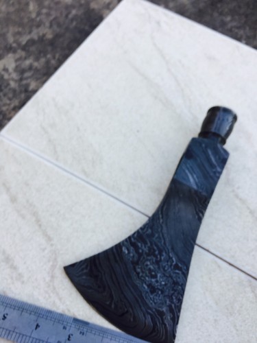 CUSTOM HAND MADE DAMASCUS AXE WITH OUT HANDEL.007 - Picture 4 of 12