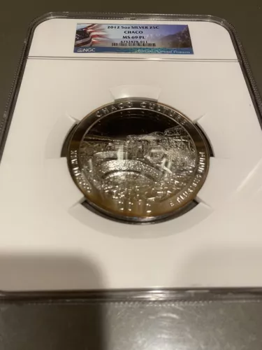 2012 5 OZ SILVER 25C CHACO NGC MS 69 PL