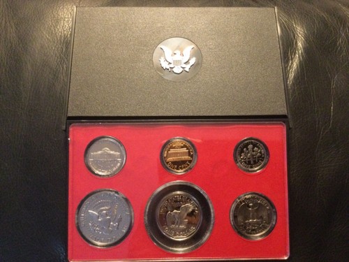 1979 US Proof Set 6 Coin Clear Case w/Box Orig Gov Type 1 Uncirculated 9*28*24