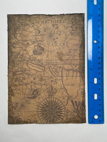 Pirate Treasure Map Aged Reproduction Print Picture - 2 Maps - Picture 9 of 12