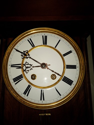 Antique Lenzkirch Vienna Regulator Wall Clock 15-Day, Time/Strike, Key-wind - Picture 5 of 14