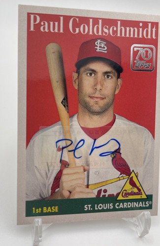 Paul Goldschmidt 2021 Topps Update 70 Years of Topps Auto /10 #70YT-8 Cardinals - Picture 2 of 4