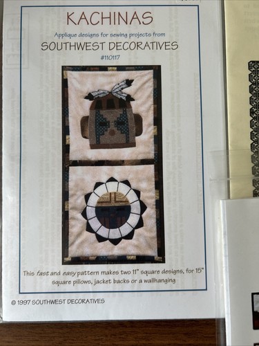 LOT OF 7 QUILT PATTERNS SOUTHWEST KACHINA TUCSON AZTEC F31 - Picture 8 of 15