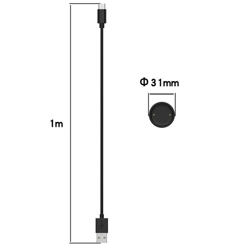 Câble de Charge Magnétique Split Cordon Chargeur pour Amazfit BIP6 A2435/Active 2 A2437 - Photo 3 sur 12