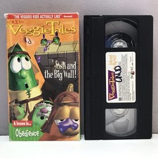 VeggieTales Josh & Big Wall! VHS Video Tape Christian God Kids Animation TV Show