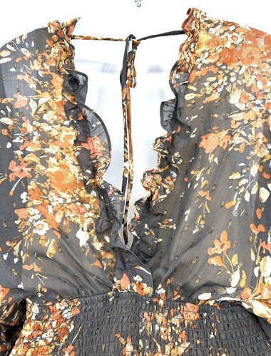 Lovestitch Floral Tiered Mini Dress Size Small - Picture 8 of 11