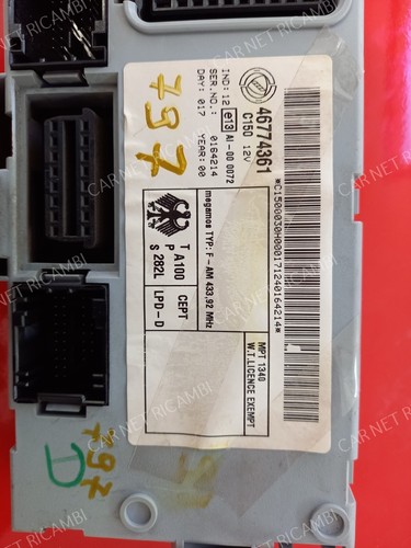 46774361 MPT 1340 BODY COMPUTER DELPHI FIAT PUNTO 188 DOBLO 223 DAL 2000 AL 2012 - Picture 15 of 24