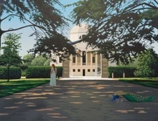 Rare Frederick Phillips ENCLAVE Serigraph On Paper Hand Signed Numbered With LOA